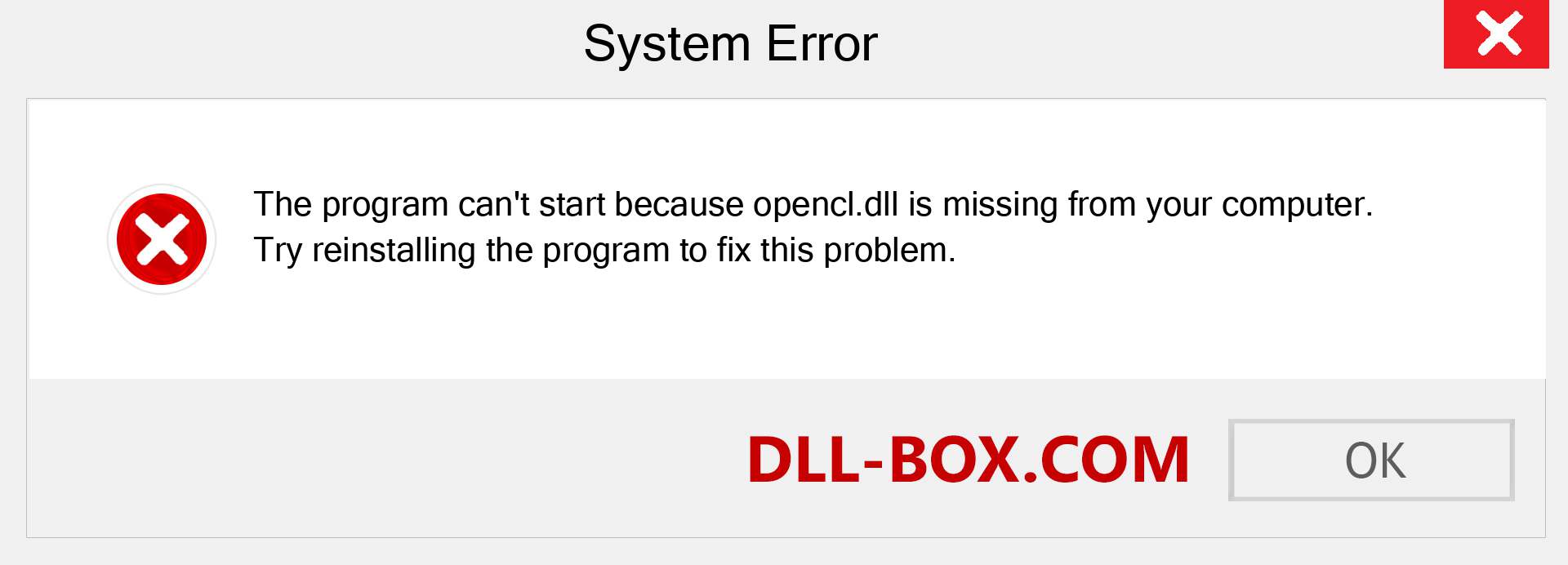  opencl.dll file is missing?. Download for Windows 7, 8, 10 - Fix  opencl dll Missing Error on Windows, photos, images