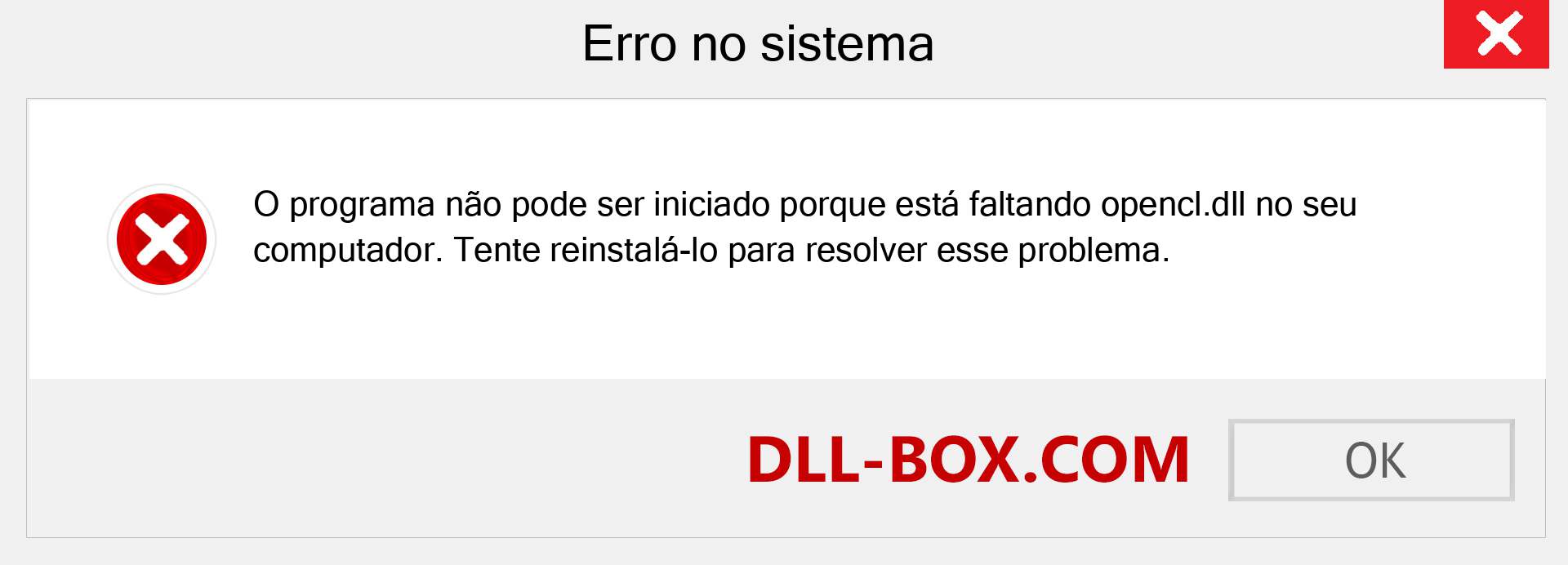 Arquivo opencl.dll ausente ?. Download para Windows 7, 8, 10 - Correção de erro ausente opencl dll no Windows, fotos, imagens